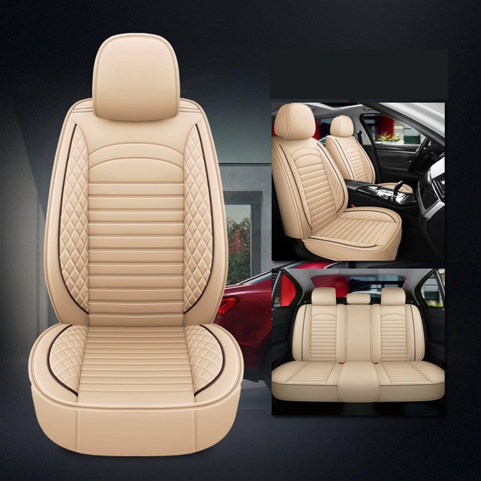 JTWMTY Car Seat Cover Cushion For SUBARU Forester Outback XV Impreza BRZ Levorg Legacy WRX Liberty Tribeca Crosstrek protectors