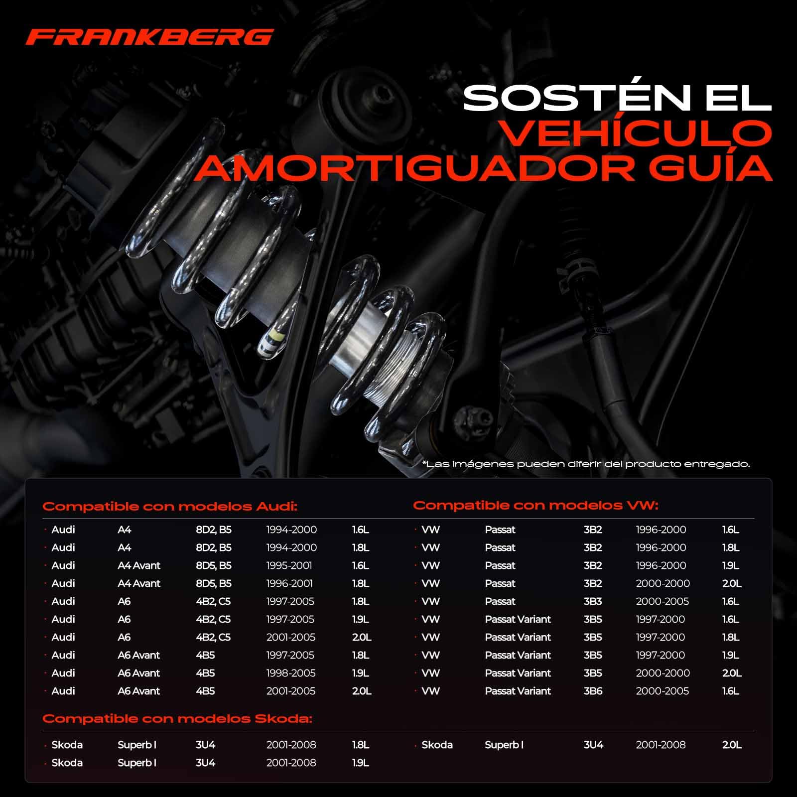 Frankberg 2x Muelles de chasis Muelles de suspensión Compatible con A4 8D2 P.a.s.s.a.t Variantee 3B5 A4 Avant 8D5 P.a.s.s.a.t Variantee 3B6 P.a.s.s.a.t 3B2 Replace# 8D0411105AQ