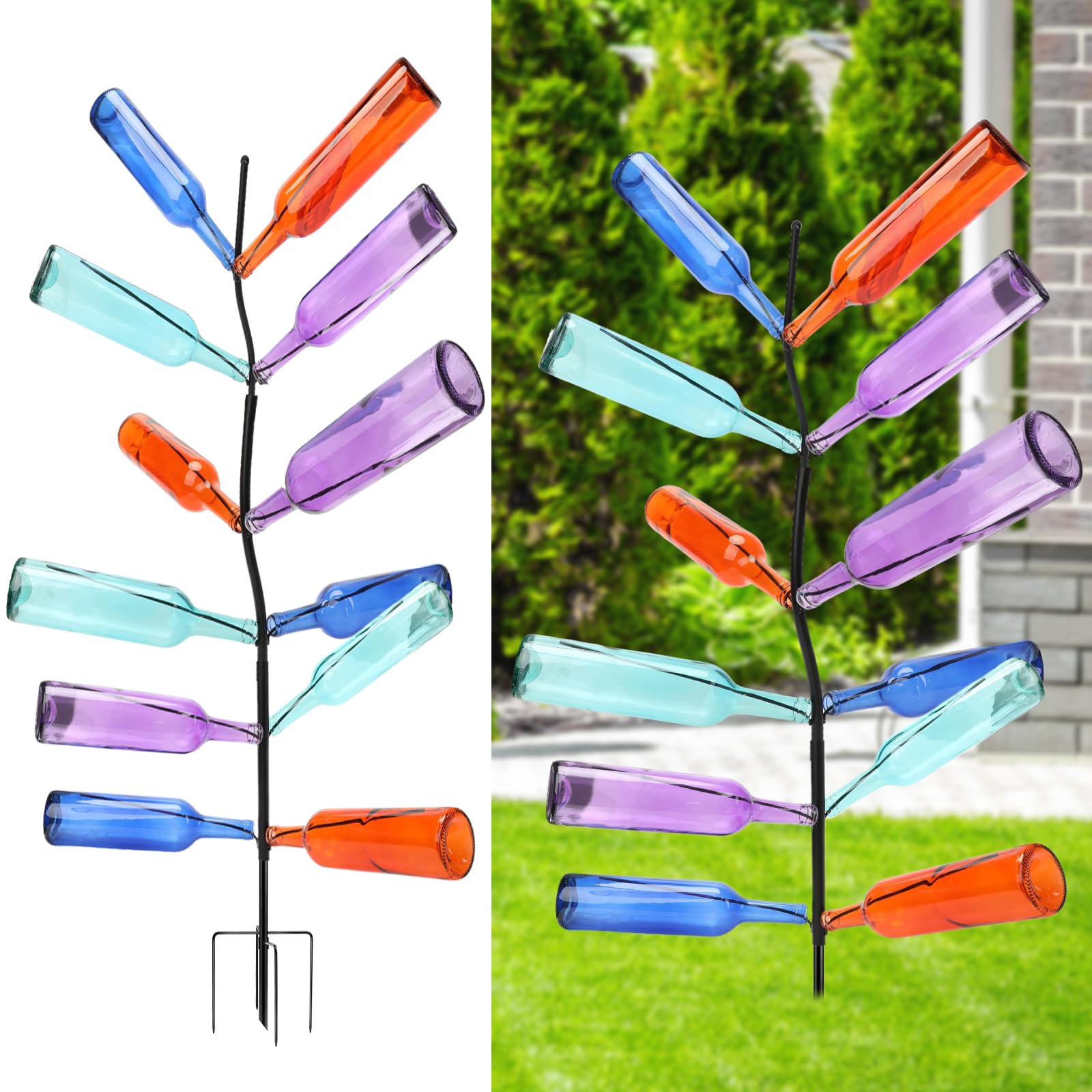 HEYTIMI 2-Pack 47-Inch Wine Bottle Tree