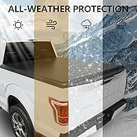 Vista 5 de Cubierta (tonneau) enrollable y suave para caja de camioneta de 6.5 pies Se adapta a Toyota Tundra 2022, 2023, 2024, 2025 6.5 pies
