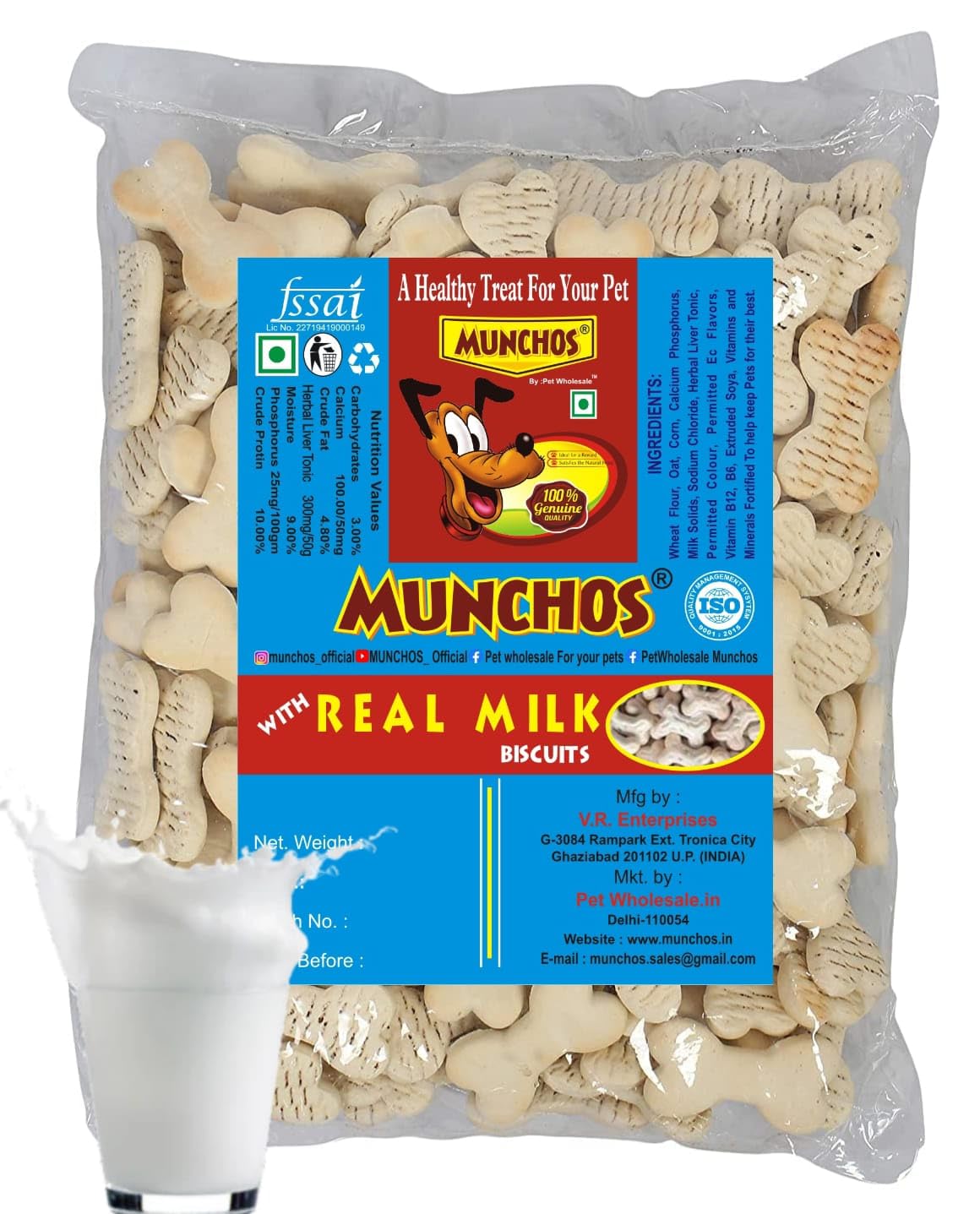 MUNCHOS Real Milk Dog Adult Biscuits 1 Kg (B07T731D76) Amazon Price History, Amazon Price Tracker