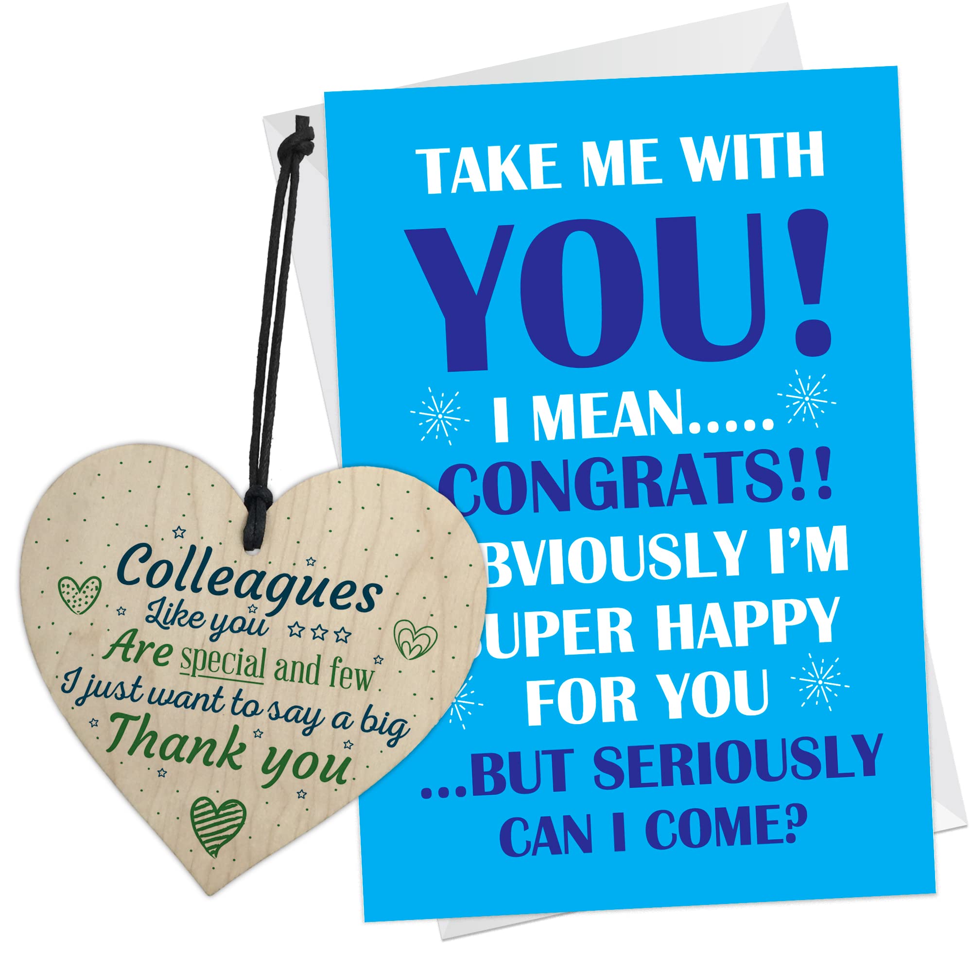 RED OCEAN Funny Leaving Gifts | Cards for New Job | Farewell Coworker Colleague Gift | Good Luck Miss You Card | Leaving Job Gifts & Present | Colleague Gifts