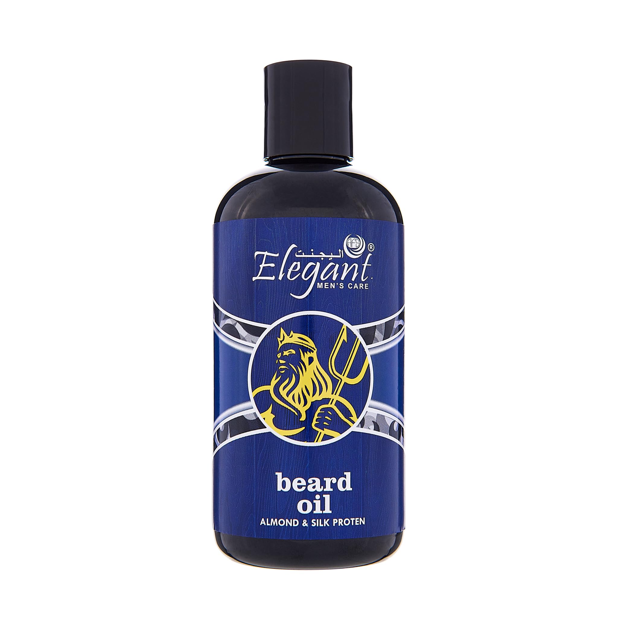 Elegant Beard Oil with Almond and Silk protein – 250ML – For shiny and shaped beards | Deep conditioning | Softens, Moisturizers, & Strengthens Beard Growth, 8.45 oz