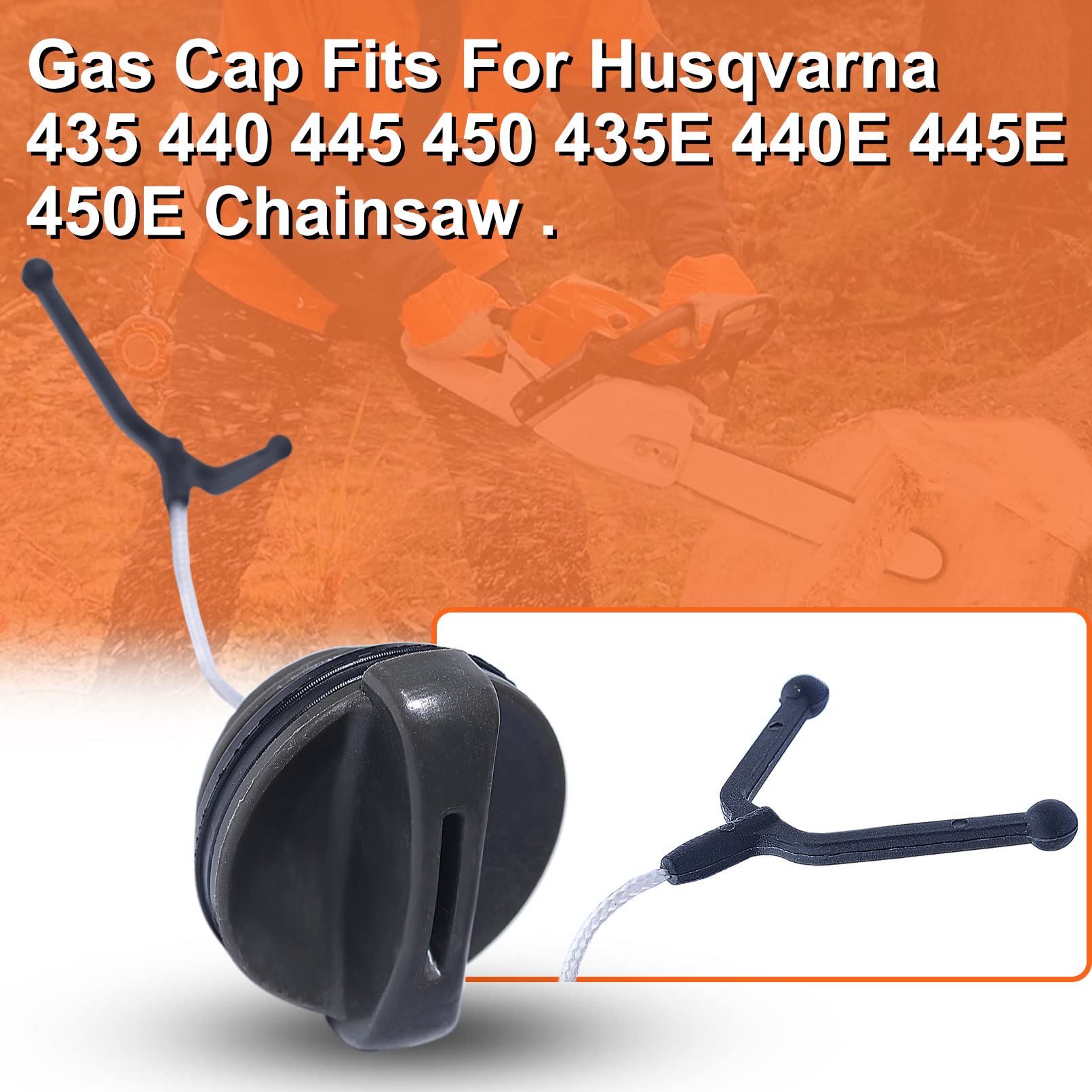 Adefol 4 Bouchons Carburant Gaz Et Huile Pour Husqvarna 435 440 445 450 - Remplace 544111203