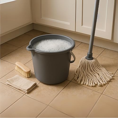 Miniatura 2 de JOEY'Z Cubo de cubo resistente de 10 cuartos (9.5L) con mango de agarre duradero para limpieza, trapeador, proyectos, almacenamiento, pintura