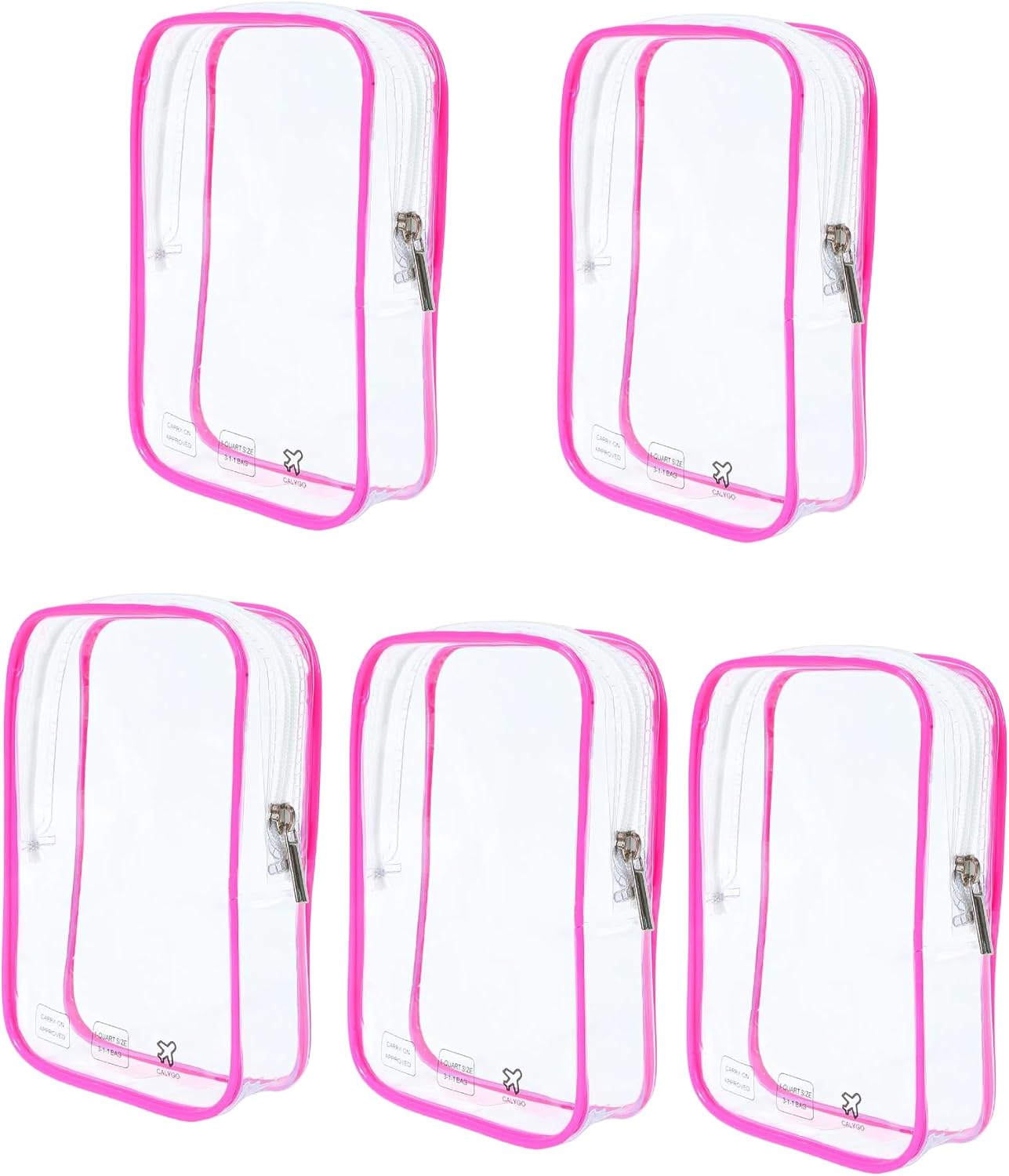 CALYGO Transparente Reisetasche (TSA-zugelassen) – 1 Liter Packwürfel Für Flüssigkeiten Im Handgepäck