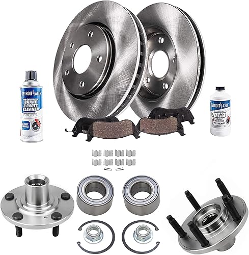 Miniatura 64 de Detroit Axle - Kit de freno trasero para Chevy GMC Suburban Silverado Sierra Yukon XL 1500 Tahoe Escalade 2007-2013 Rotores de freno de disco de