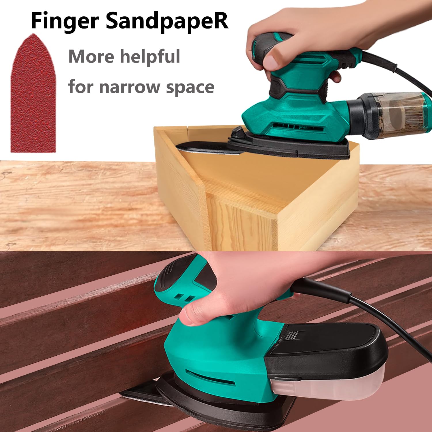FOWOK Sandpaper Set - 160 Sheets 60-240 Grit -2
