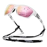suoso Polarized Sports Sunglasses for Men: UV400 Protection Glasses Womens Wrap Around Goggles for Driving Fishing
