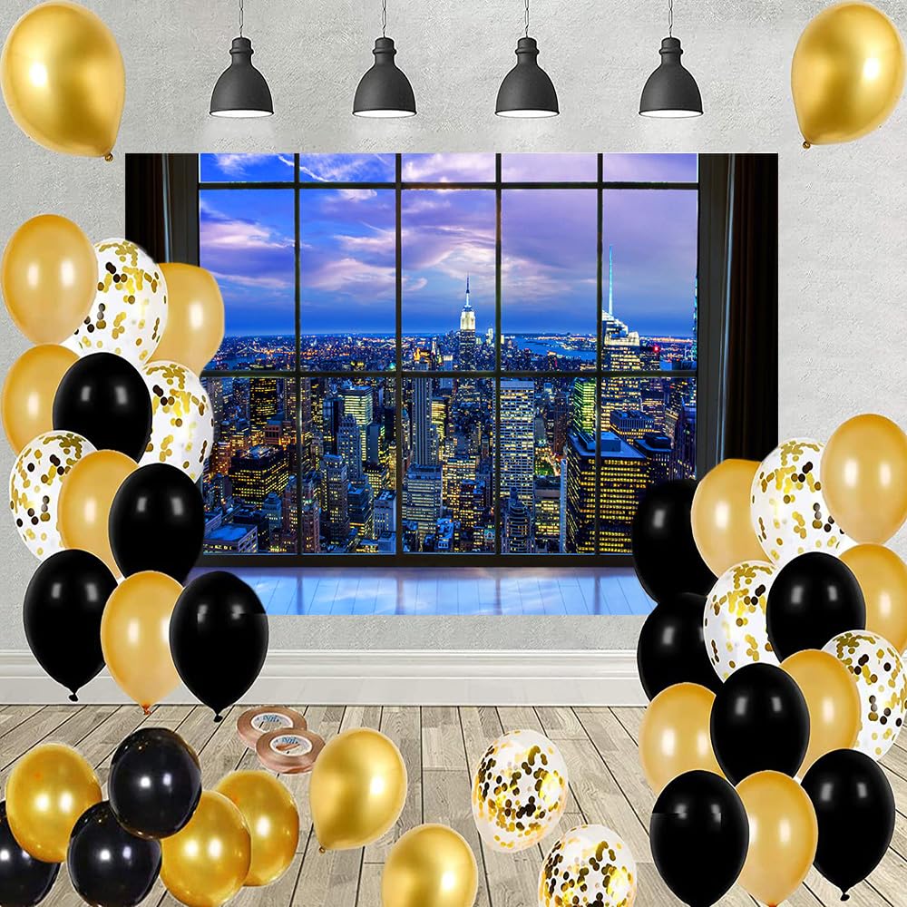 City Backdrop Yeele 10x8ft City Night View Office Building Backdrop ...