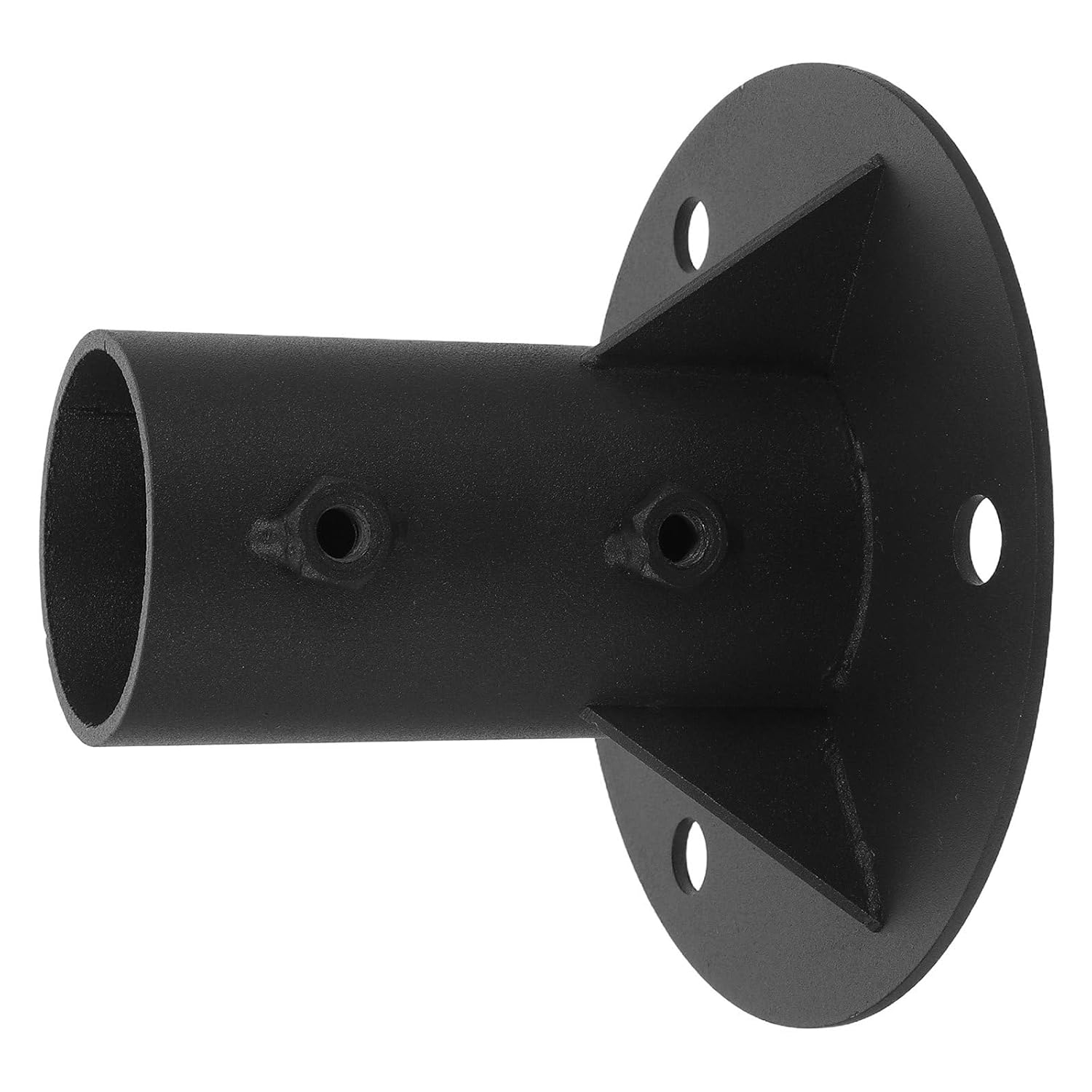 Heavy Duty Metal Post Floor Flange Base 65mm Inner Diameter Outdoor Fence Railing Anchor Bracket for Flagpole Mailbox Installation