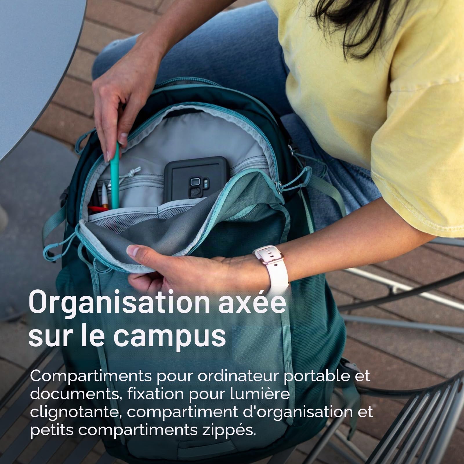 Osprey Axis Sac à dos lifestyle campus unisexe, 24L, Earl Grey