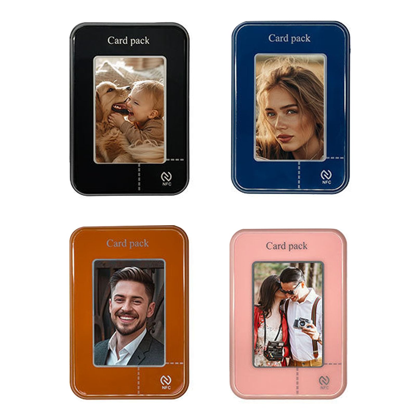 Soporte de teléfono inteligente de cuero con pantalla E Inks y billetera de tarjeta integrada para mayor comodidad Soporte de teléfono de cuero portátil