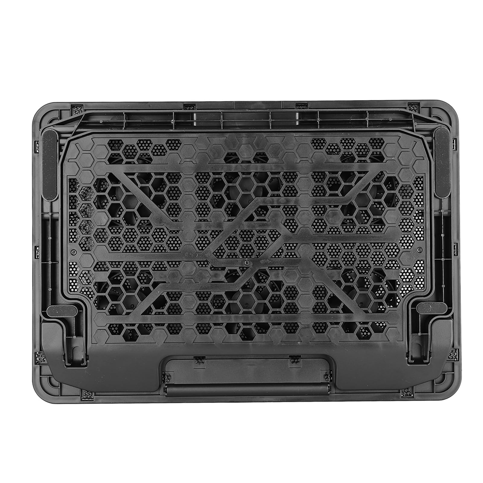 Laptop-Kühlpad mit 6 LED-Lüftern, leises Design, USB-betrieben, schneller Kühlständer für Büro und Heimgebrauch, Kunststoff, Schwarz, kompatibel mit 15,6-Zoll-Laptops und darunter