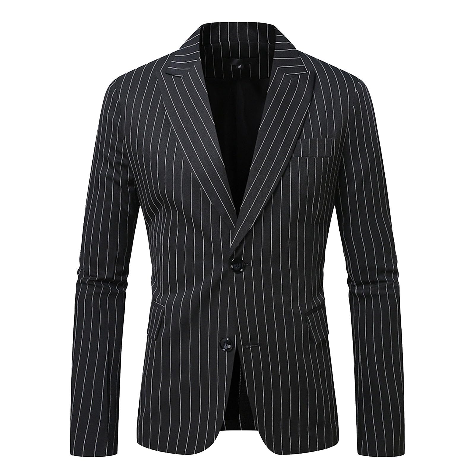 Giacca Blazer Uomo,Giacca da Abito Casual alla Moda a Righe da Uomo 2025
