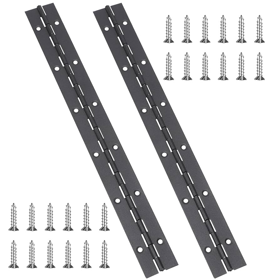 Aazon.co: BEANOVA 6 Pcs Black Piano Hinges 12x2x0.06 Inch Heavy Duty