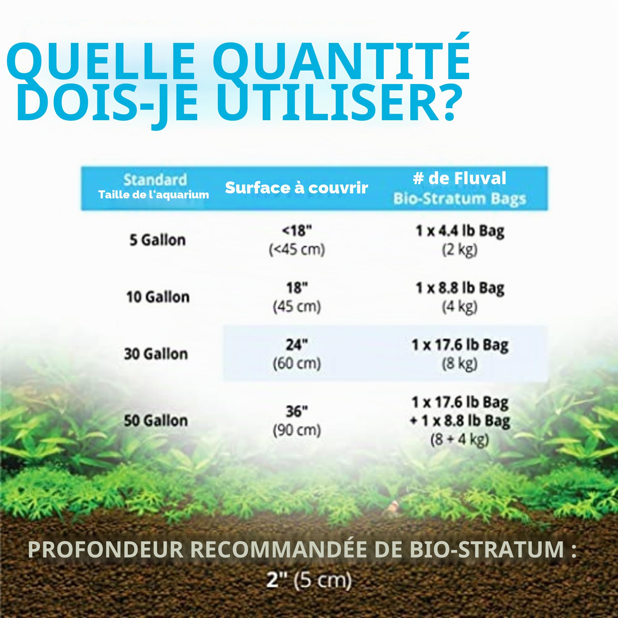 Fluval Bio Stratum Substrat volcanique pour Aquarium planté, 2 kg
