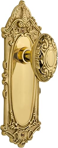 Miniatura 6 de Nostalgic Warehouse Placa victoriana con perilla, privacidad - 2.375 pulgadas, bronce atemporal