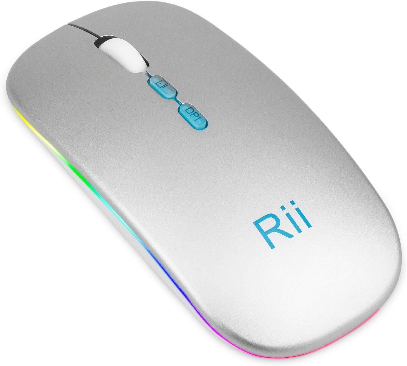 Rii Wireless Mouse, RM902 Rechargeable LED Slim Wireless Mouse 2.4G Silent Mouse with USB Receiver,Travel Mouse for Windows,MacBook,Notebook,Android,Mac