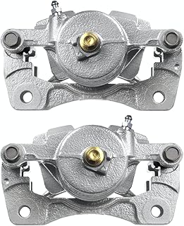 AutoShack BC30058PR Front Brake Calipers Assembly Pair Set of 2 Driver and Passenger Side Replacement for Chevrolet Optra Aveo5 Spark EV Suzuki Forenza Reno Swift+ Pontiac G3 Wave5 Daewoo Nubira FWD