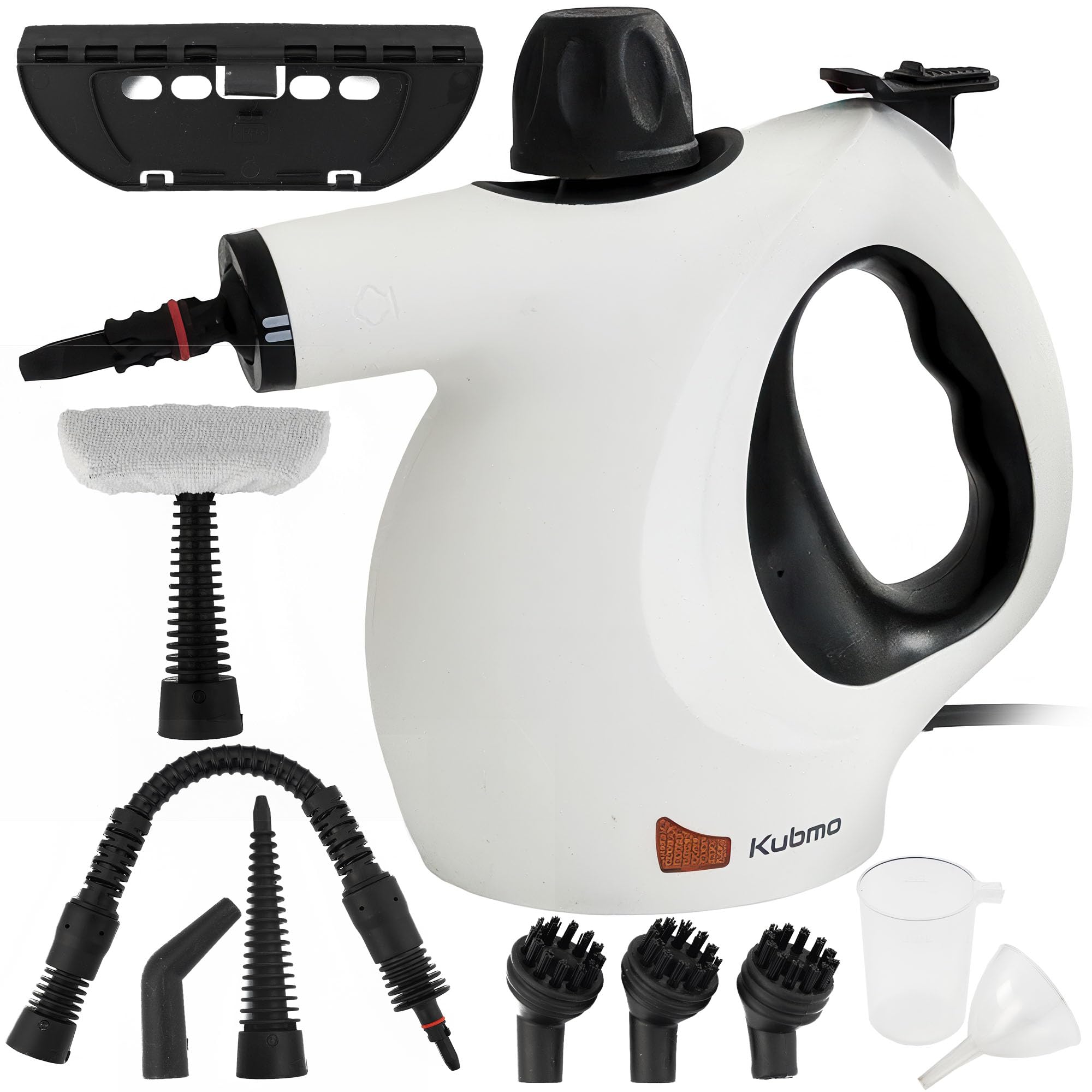 Handheld Multi-Surface Pressurized Steam Cleaner with 11 pcs Accessories 15 2oz Tank Multi-Purpose Steamer for Home Use Natural