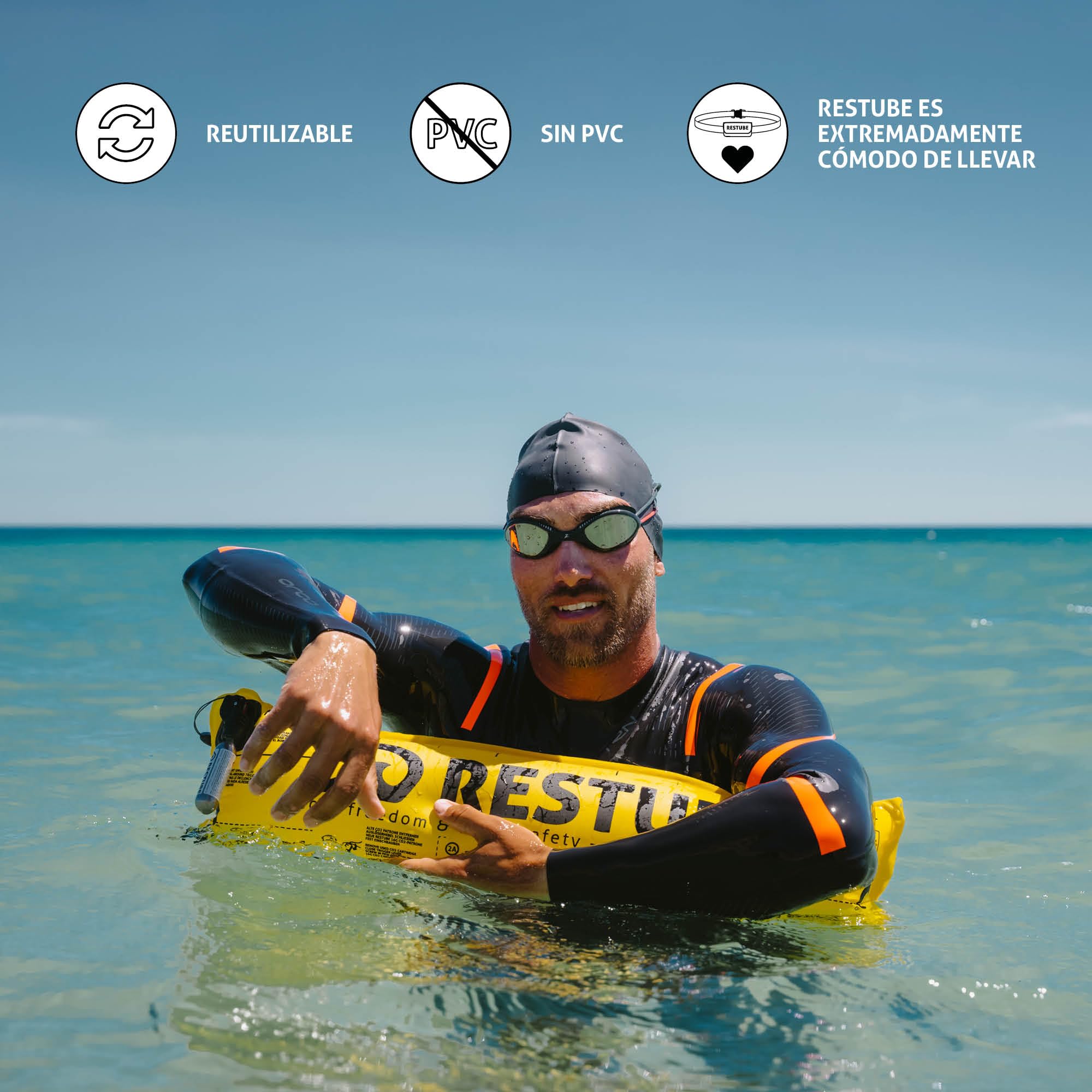 restube Active Boya de Natación, Unisex Adulto