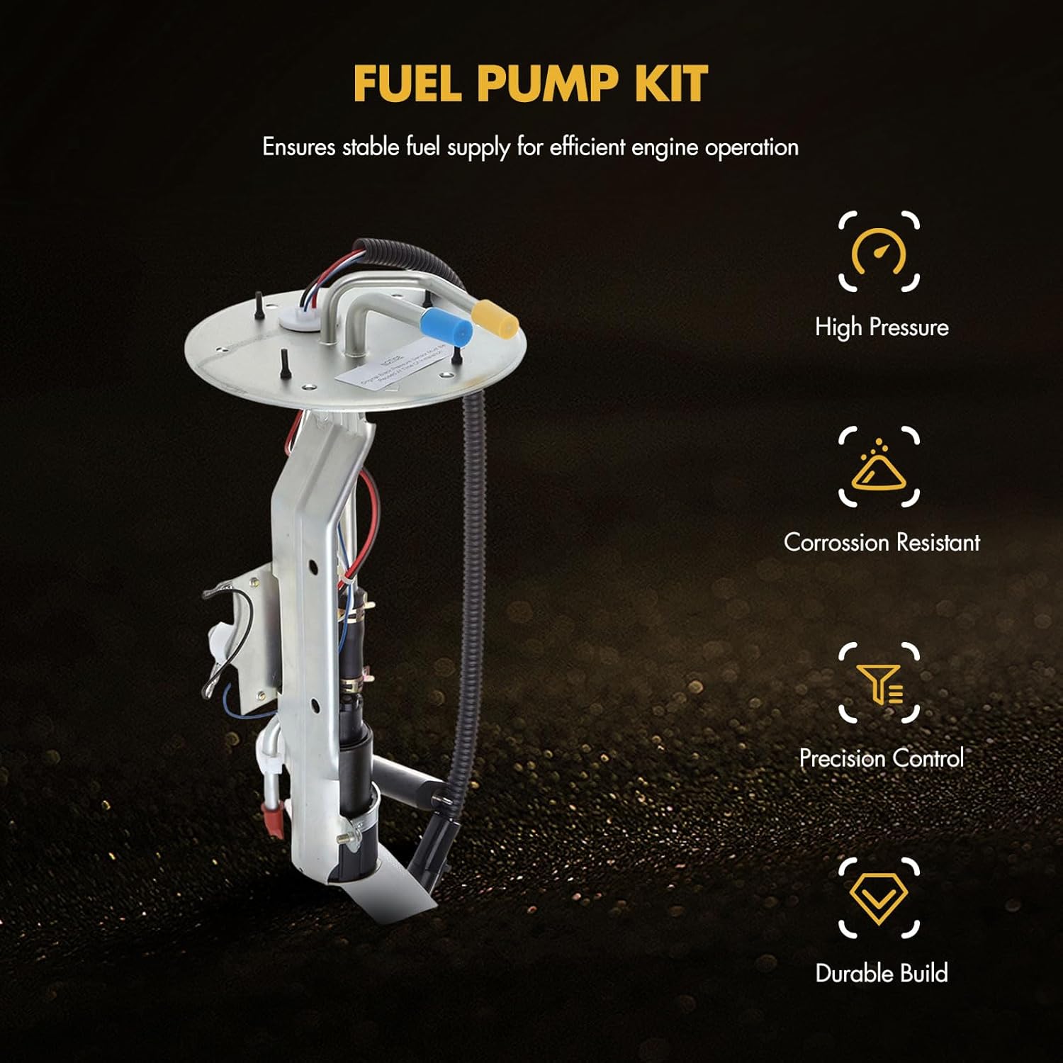 OCPTY Fuel Pump Assembly Replacement 1999 2000 2001 2002 2003 2004 for Ford for F-150 Heritage V6 4.2L for Ford for F-250 V8 4.6L Standard Cab Pickup E2237S,FG130D,P74853S,HP10089,67135,67232