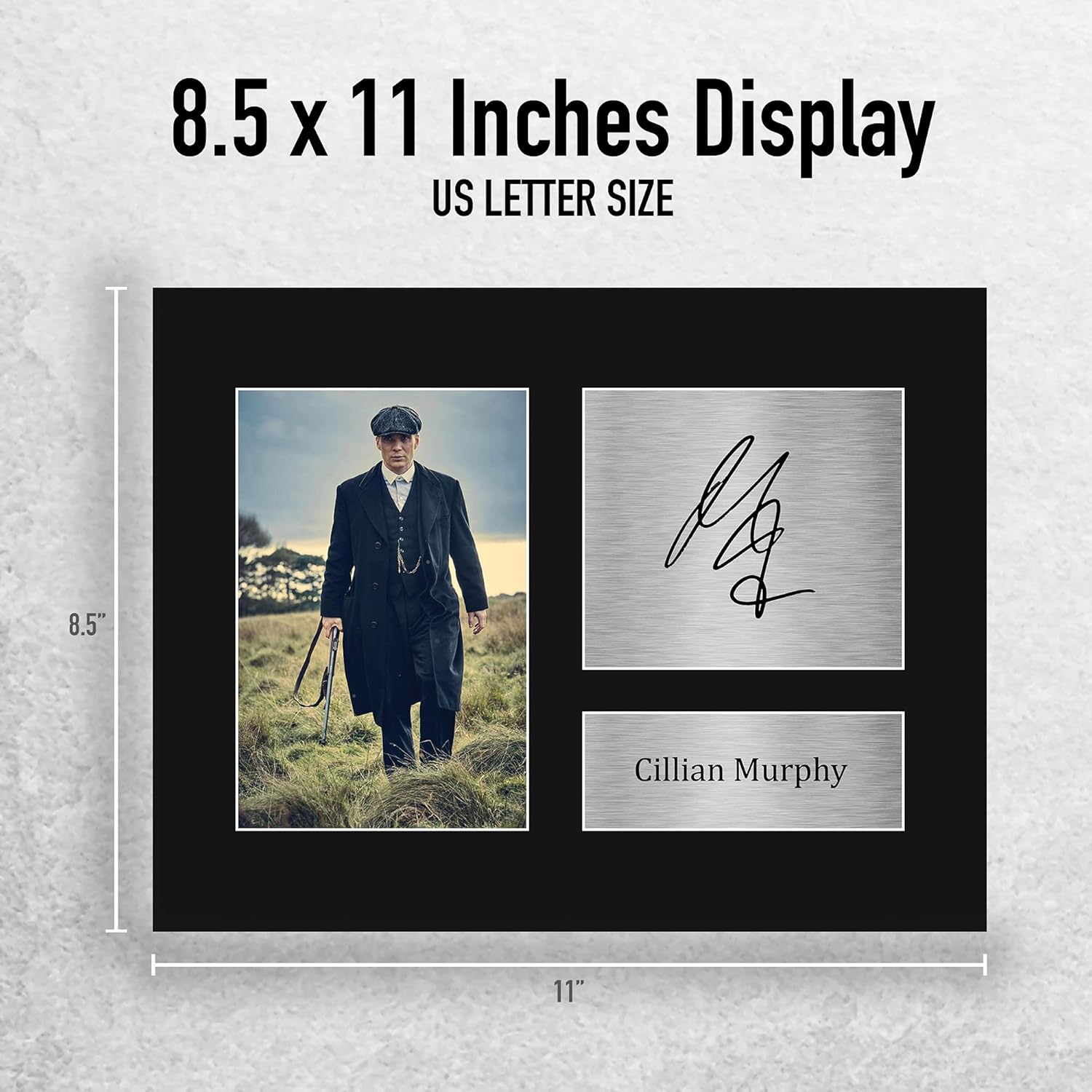 HWC Trading Cillian Murphy Peaky Blinders Gifts USL Unframed Printed Signed Autograph Picture for TV Show Fans - US Letter Size