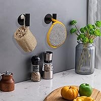 Vista 2 de TocTen Gancho para toalla de baño, gancho fuerte autoadhesivo para bata, SUS 304 acero inoxidable, se pega en la pared, gancho para abrigos/ropa sin