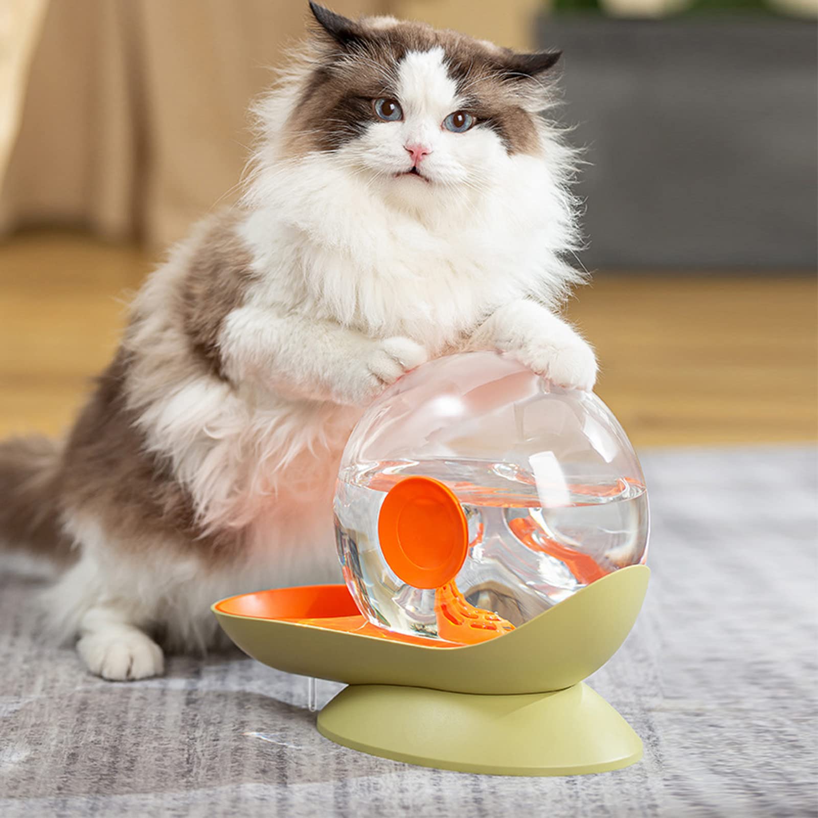 Distributore Acqua Per Gabbie TOKAYIFE - 480ml, Sospeso, Antigoccia, Per Conigli, Cani, Gatti, Grigio - Foto 10