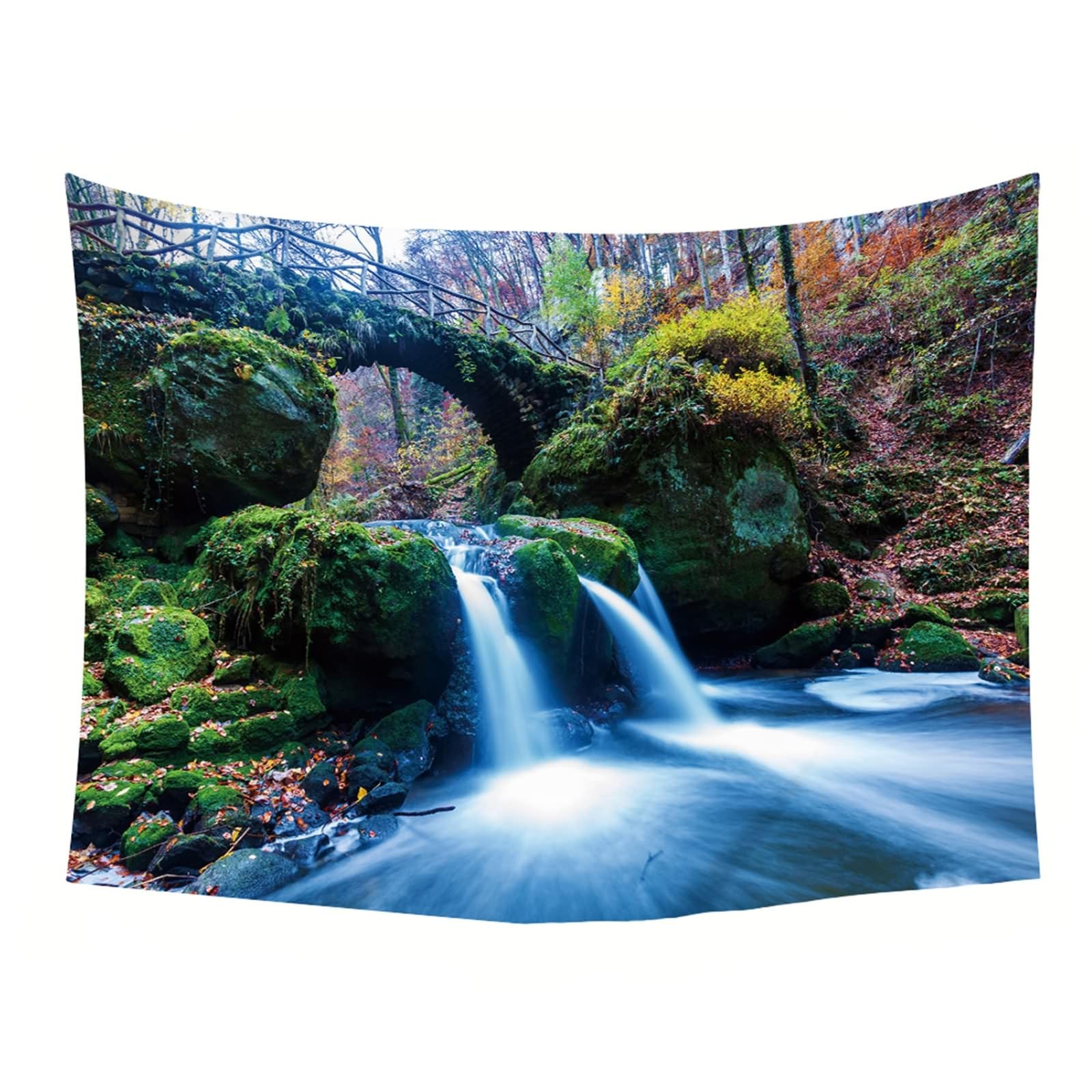 JBTOHS Papel Tapiz 3D De Agua De Montau00f1a En Cascada, Fondo De Paisaje  Natural, Papel Tapiz, image size:1600x1600