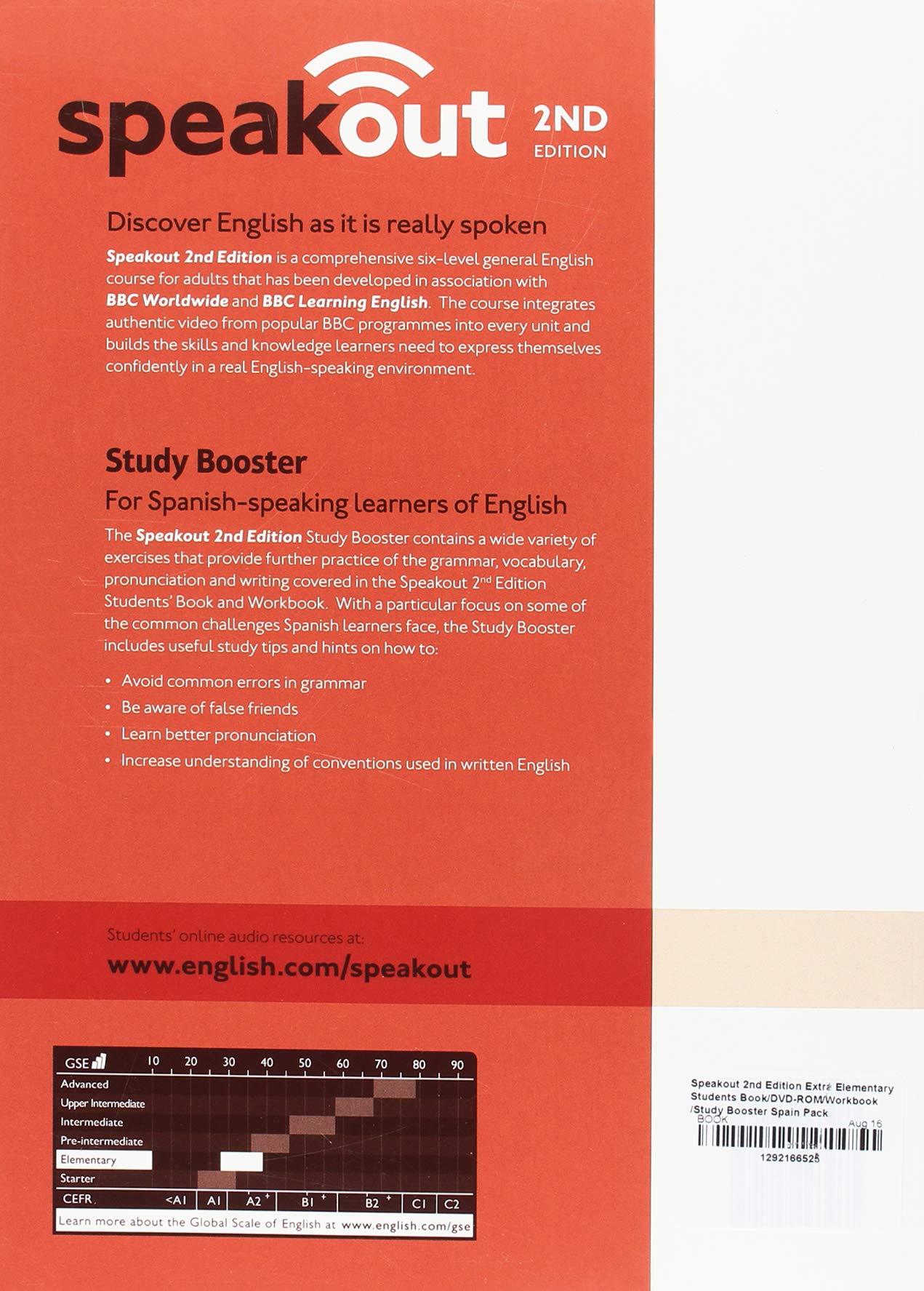 SPEAKOUT 2ND EDITION EXTRA ELEMENTARY STUDENTS BOOK/DVD-ROM/WORKBOOK/STU
