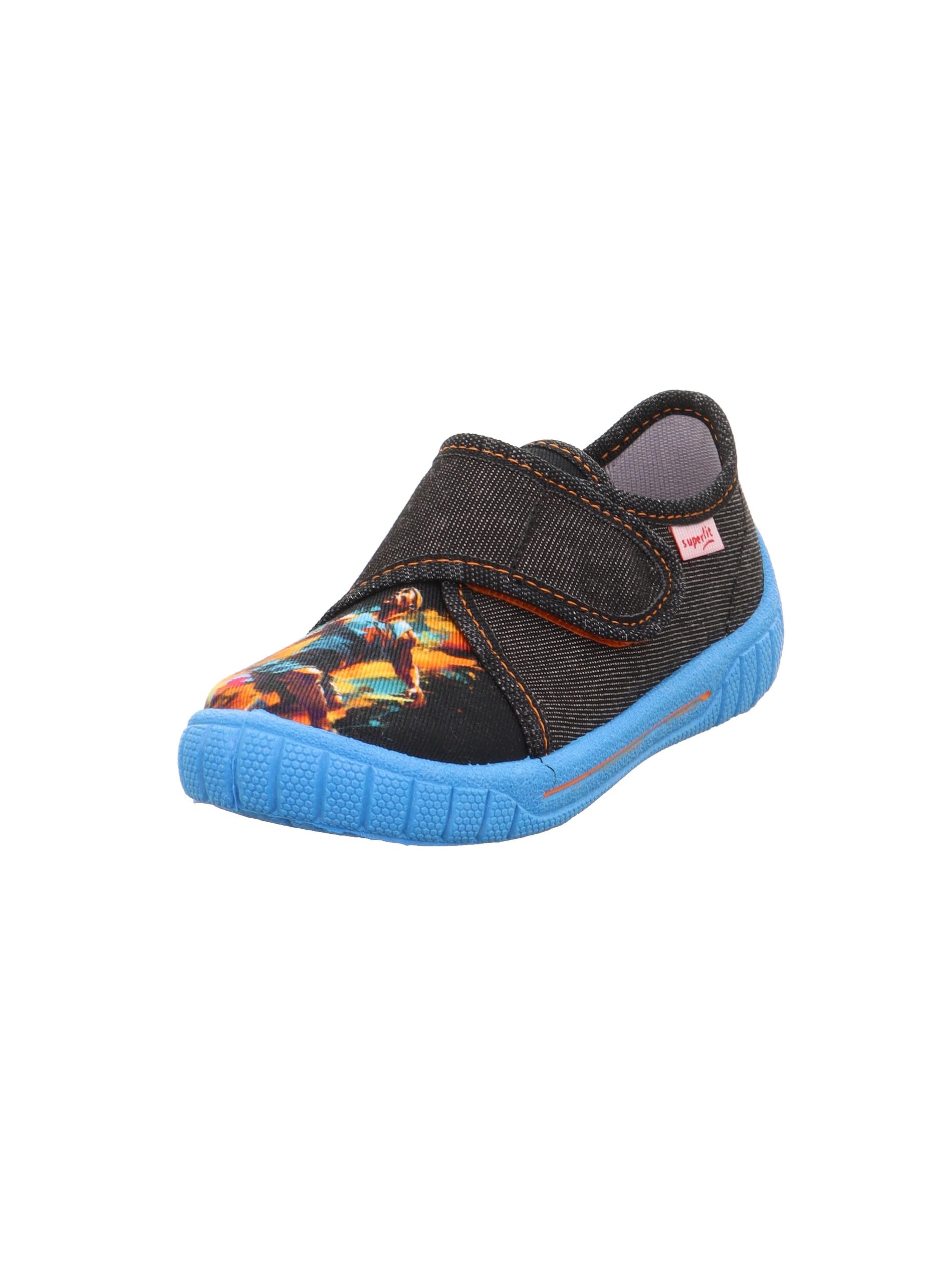 Superfit Boys Bill Slippers, Grey Blue 0000, 8.5 UK Child
