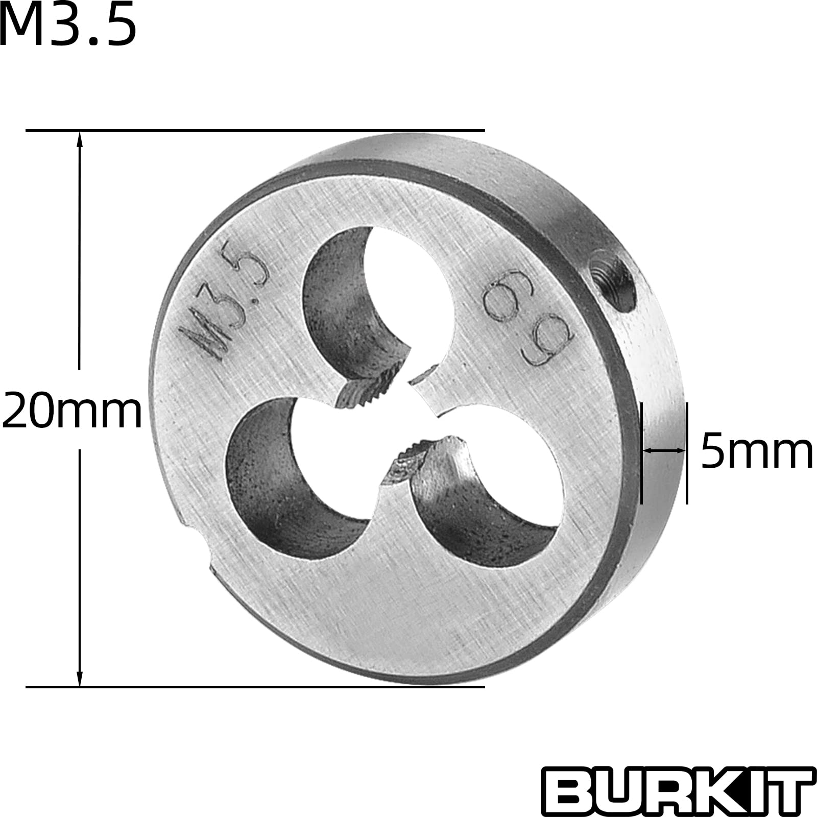 Burkit M3.5 X 0.6 Tap and Die Set Right Hand — Amazon image 3