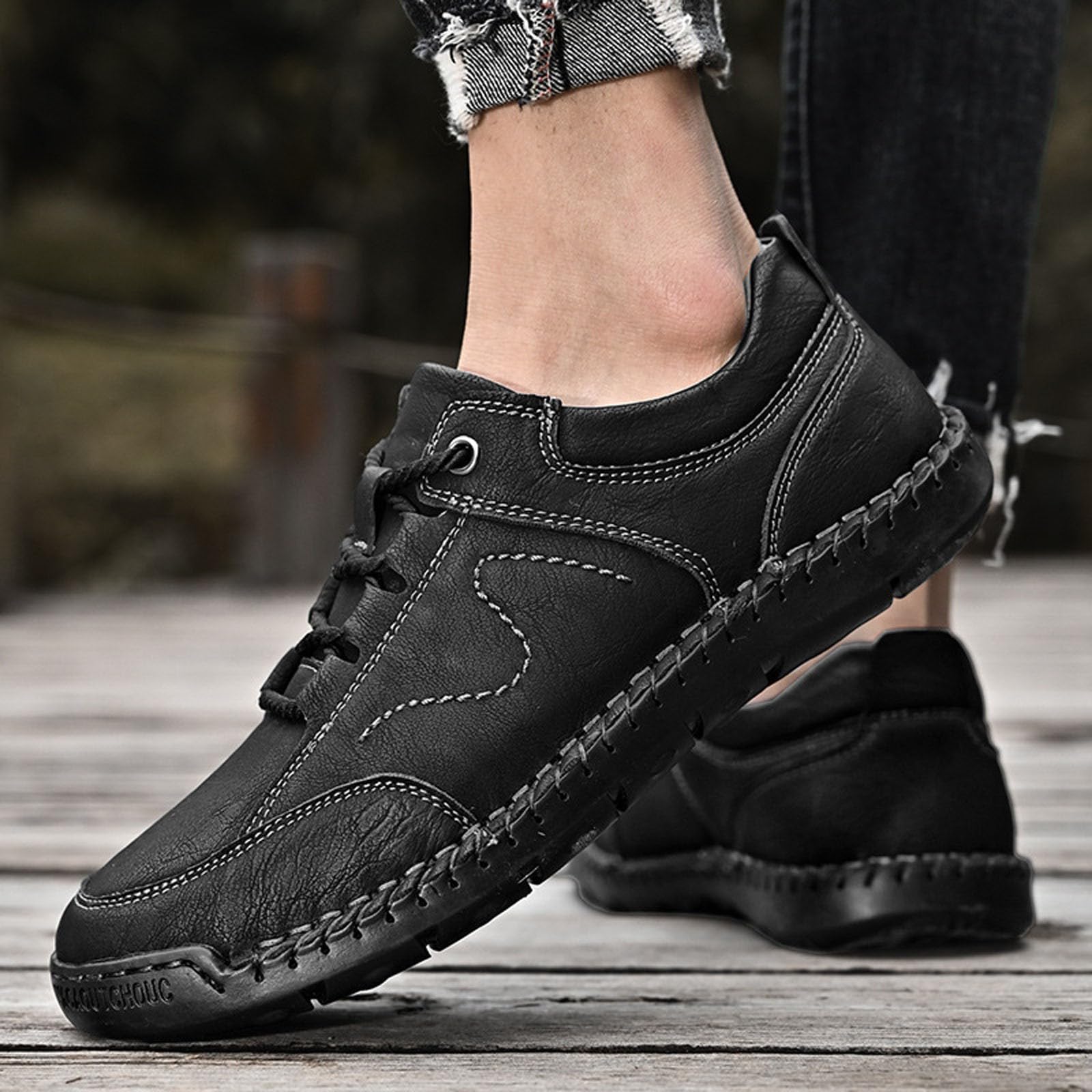 Dettagli Scarpe Casual a Tinta Unita per Camminare Comodamente Tutti i Giorni Sneakers Leggere e Traspiranti Mocassini Slip-on
