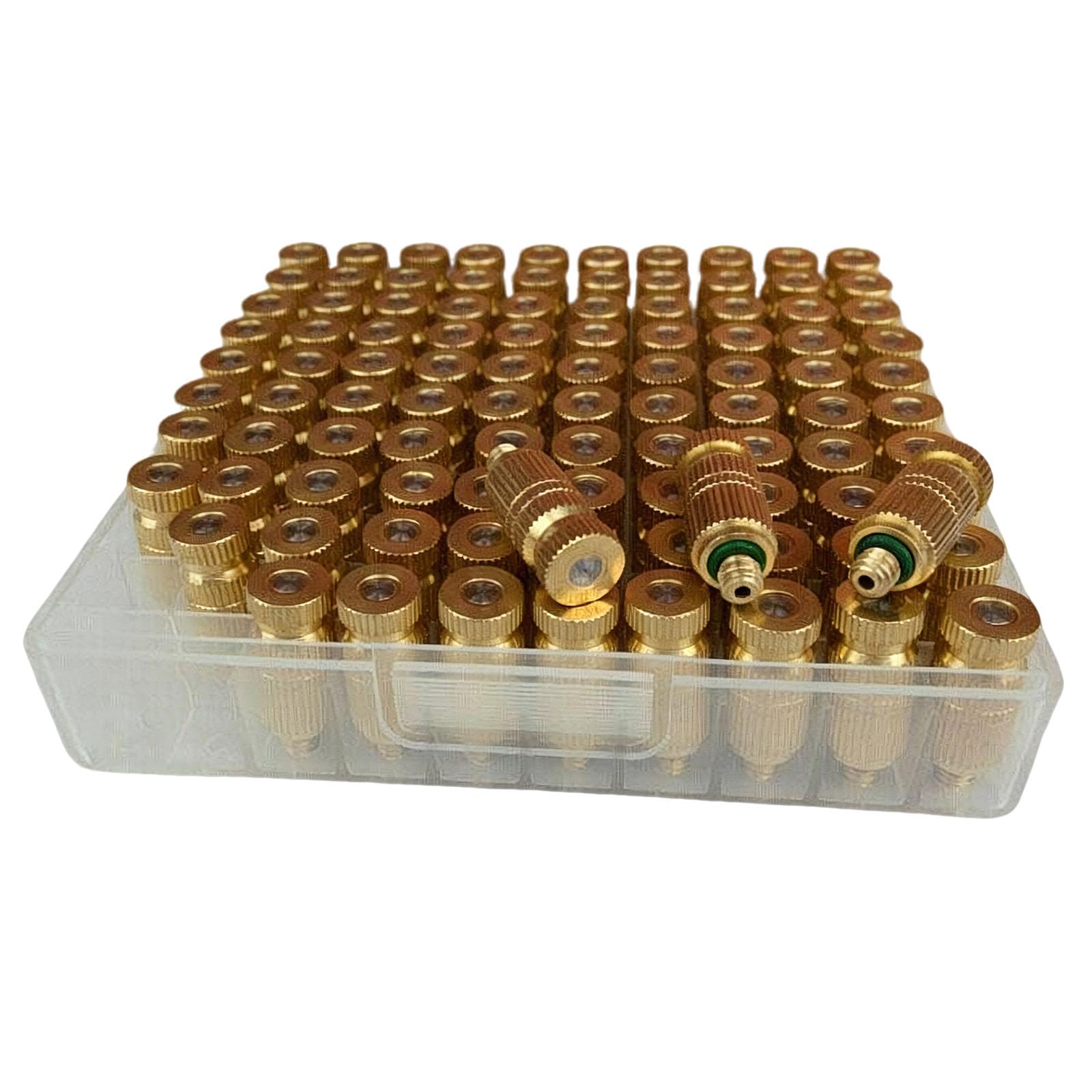 Ugelli nebulizzatori in ottone | 0,1-0,5 mm for raffreddamento esterno, serra, paesaggistica: ugelli nebulizzatori in ottone da 50 pezzi(Orifice Dia 0.15mm)
