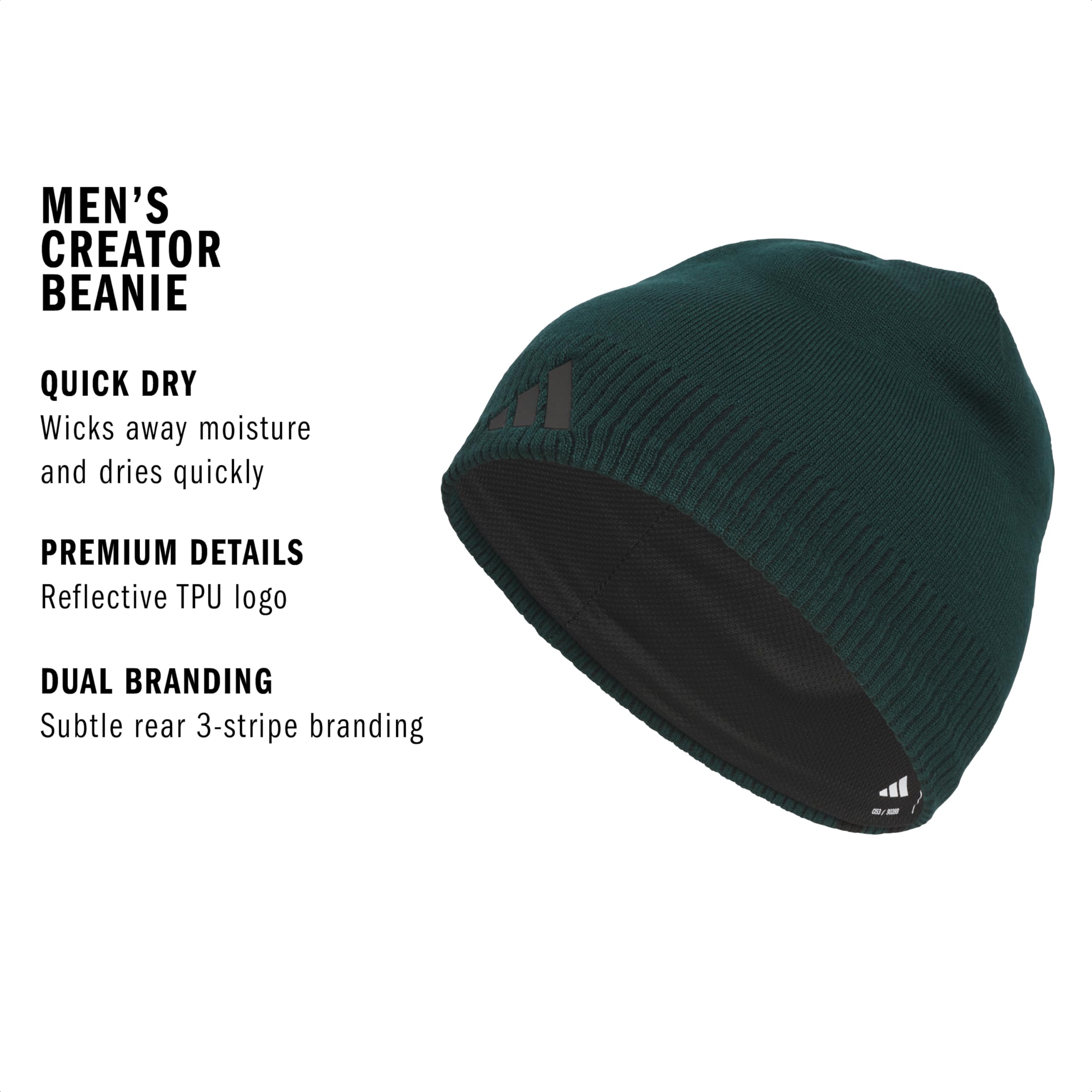 adidas Czapka zimowa Mężczyźni Creator Beanie, Standard Fit Acrylic Knit Skull Cap/Hat For Winter