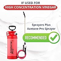 Vista 8 de Sprayers Plus Pulverizador de compresión Acid Pro, resistente a los ácidos, sin fugas, rociador profesional de manchas ácidas, 2 galones
