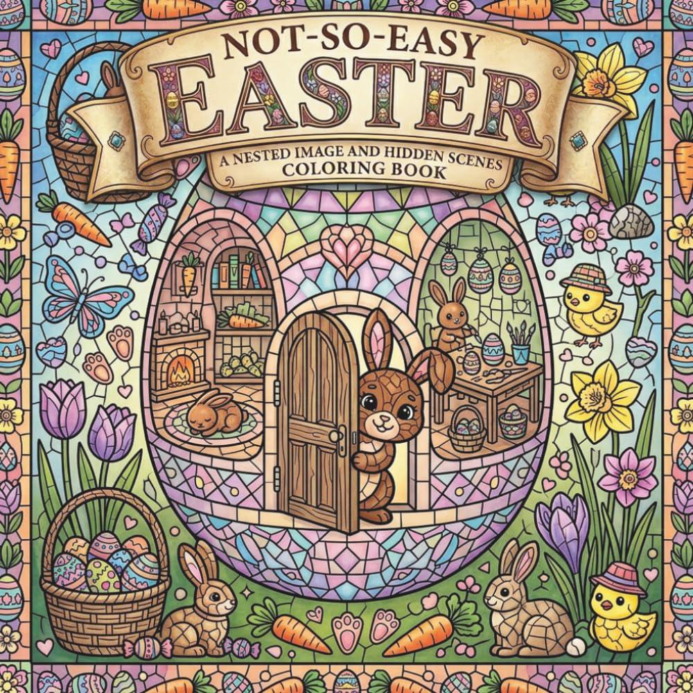 Not-So-Easy Easter: A Nested Image and Hidden Scenes Coloring Book (Not-So-Easy Coloring)