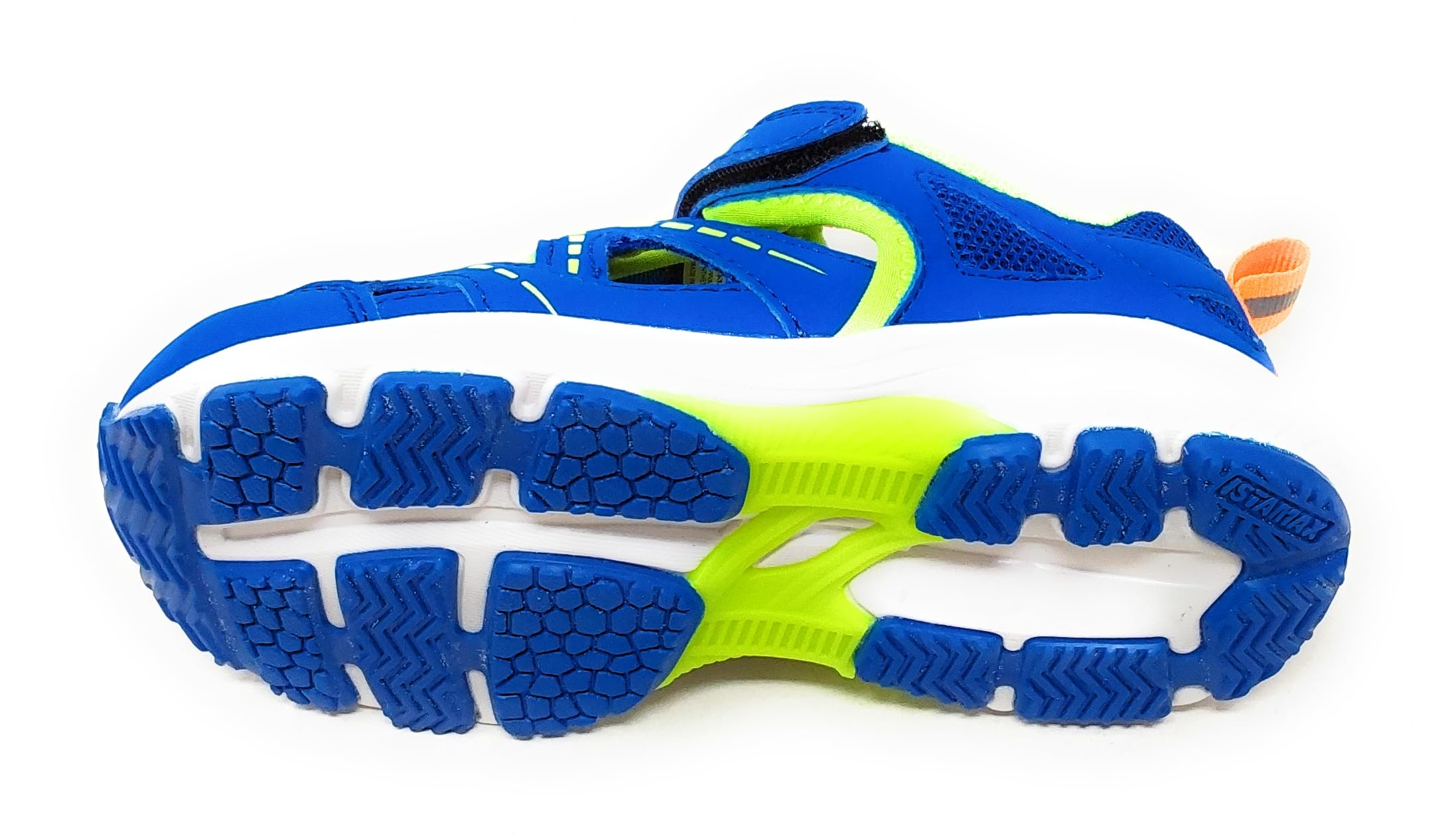 Scarpe Sportive Aperte Bambino IMCA3814,Mesh Traspirante,Blu Royal e Giallo Neon,A Strappo