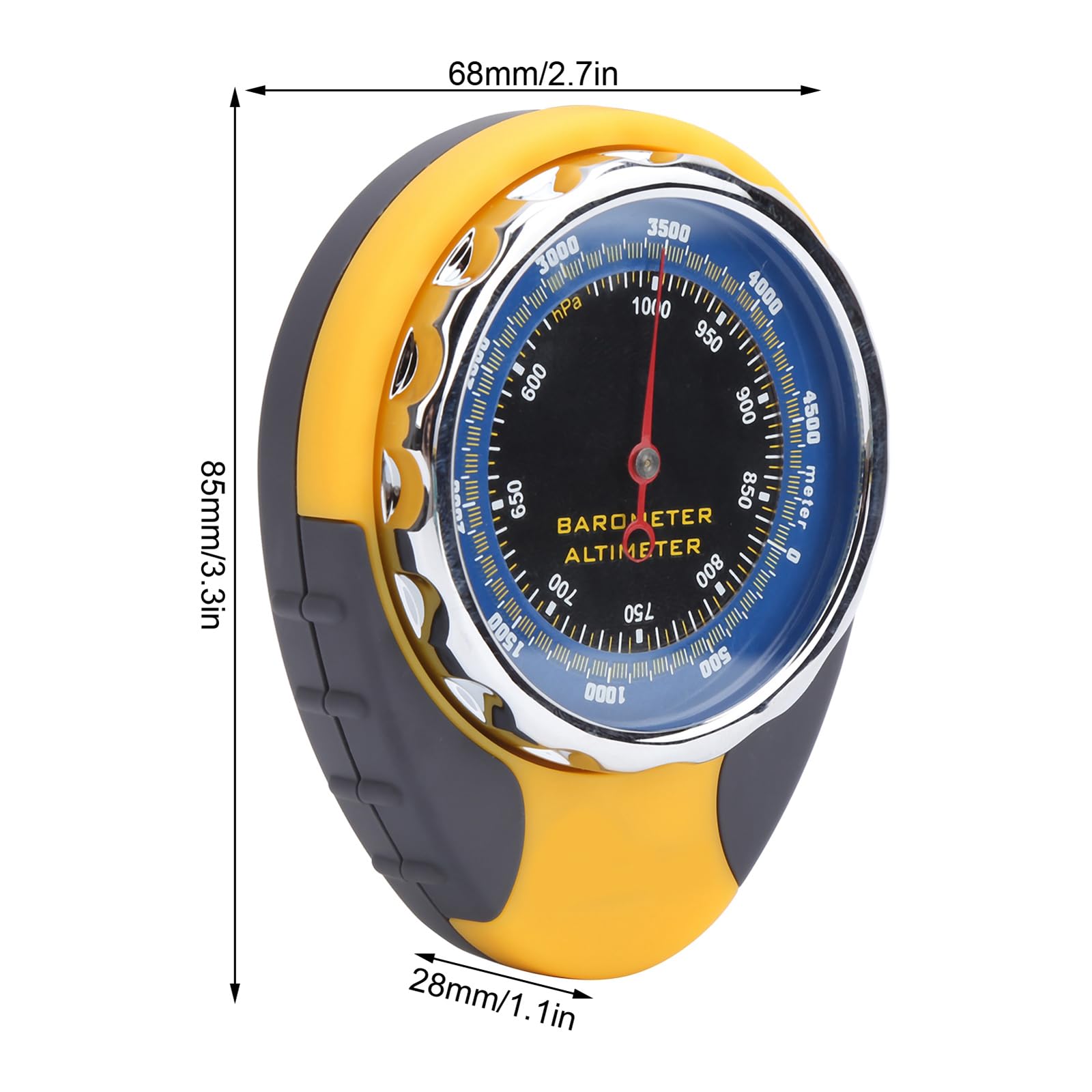 Barometro con Bussola Altimetro Termometro, 4 in 1 Stazione Meteo Analogica, Multifunzione Bussola da Campeggio Trekking per Arrampicata Escursionismo Pesca Esterni