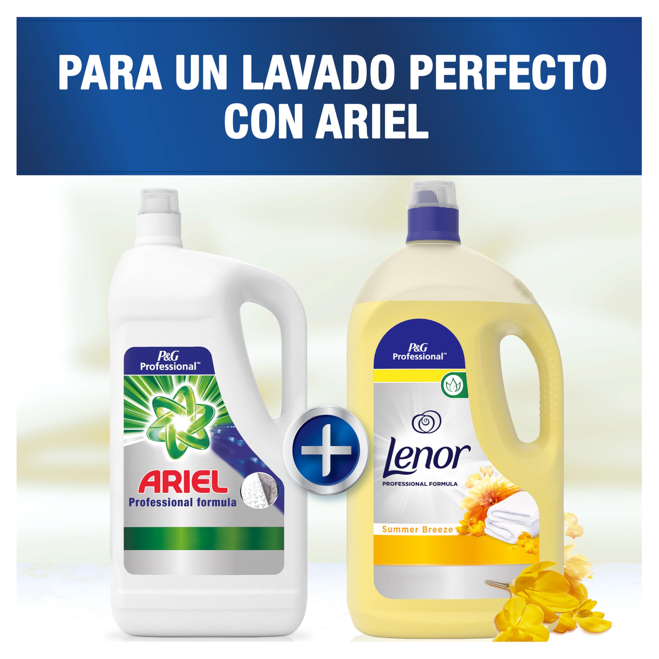 Lenor Professional Suavizante Ropa Potenciador Concentrado 12 L (3 X 4L) 600 Lavados Brisa De Verano