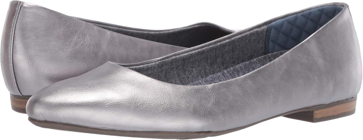 Dr. Scholl's Shoes womens Aston 8 Pewter Glitter Metallic