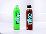 Nike Eau De Toilette Deodorant for Men – Combo pack of 2 deodorant for men, Deos for Boys and Men, Sporty and Regular use deos (200ml*2) (Brown + Green)