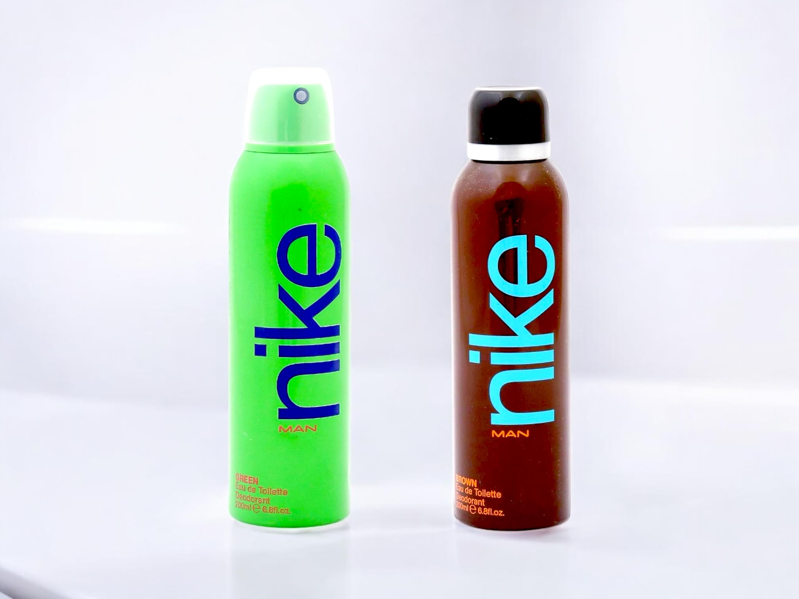 Nike Eau De Toilette Deodorant for Men - Combo pack of 2 deodorant for men, Deos for Boys and Men, Sporty and Regular use deos (200ml*2) (Brown + Green)-picture-11