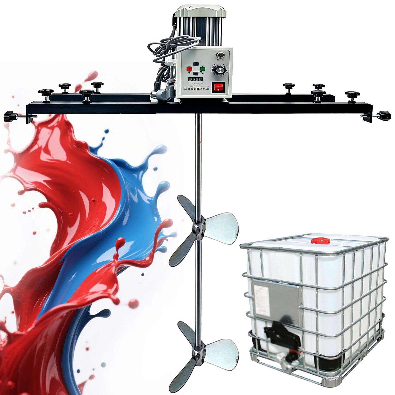 265 Gallon Tank Tote Mixer,IBC Electric Paint Mixer,2100W Servo Motor B