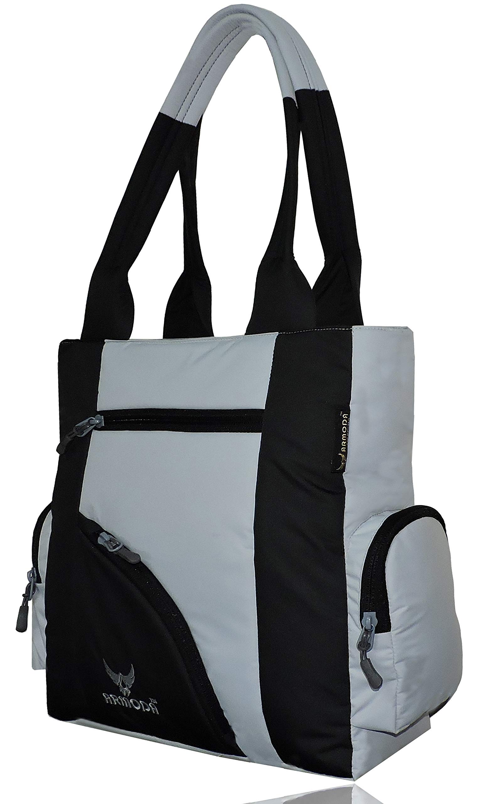 ARMODA KAT Womens Polyester shoulder Tote bag (Black and Grey) (grey) (B07SYCQZDD) Amazon Price History, Amazon Price Tracker