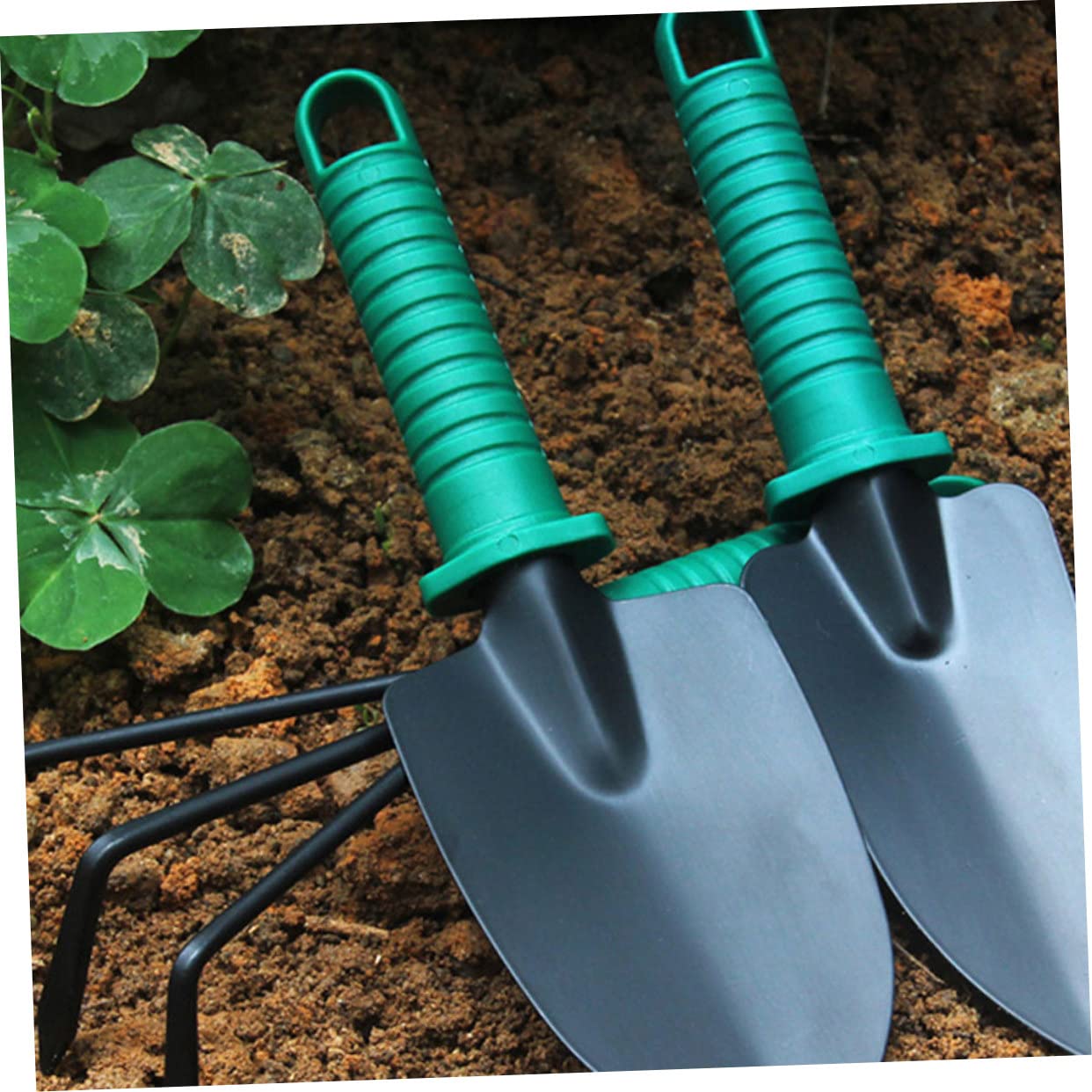 Herramientas De Jardinería Pala Rastrillo y Tijeras De Jardín Resistentes para Plantar Al Aire y De Jardín Incluye Estuche De Almacenamiento