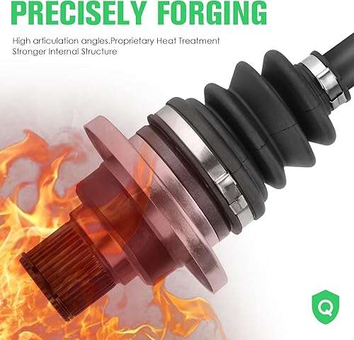 Miniatura 9 de Youxmoto Eje trasero izquierdo CV apto para Yamaha Rhino 450 2006-2009, para Rhino 660 2006 2007Rhino 700 2008-2013, para 5UG-F530T-20-00,