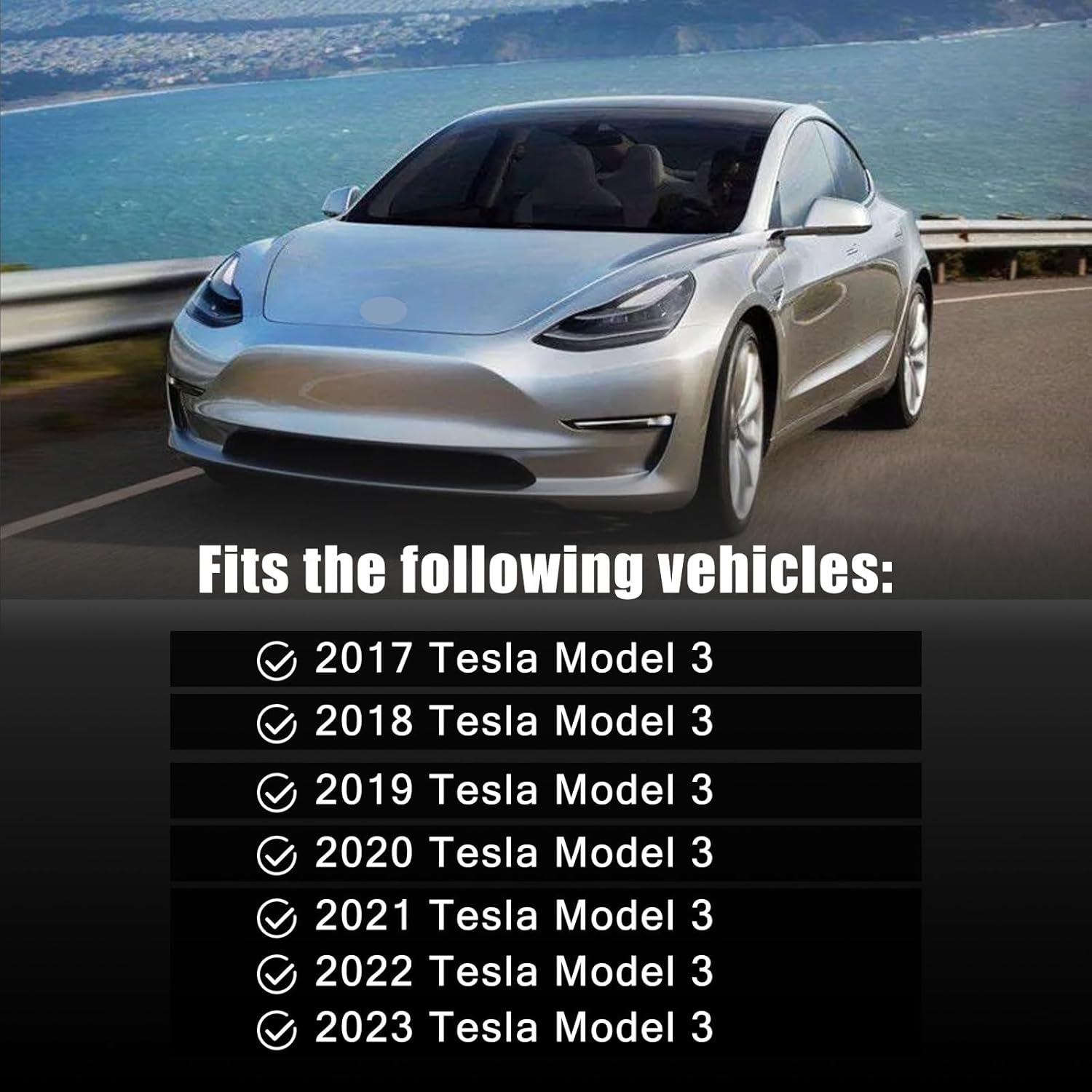 Passenger Side Mirror Replacement For Tesla Model 3 2017-2023 – Mirrors for Tesla Model 3 W/Backing Plate- Side Mirror for Tesla Model 3 Accessories
